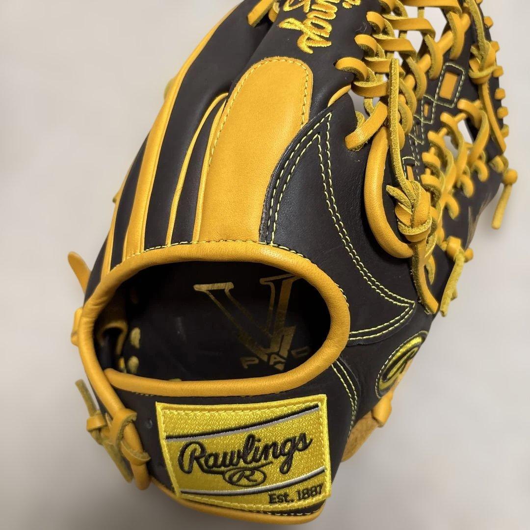 Rawlings Hyper Tech 軟式グローブ 黒/黄