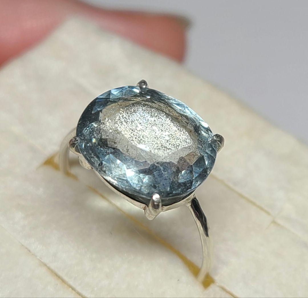 かるレインボーにピカピカシラー★非加熱ブラジル産アクアマリン★オーダー