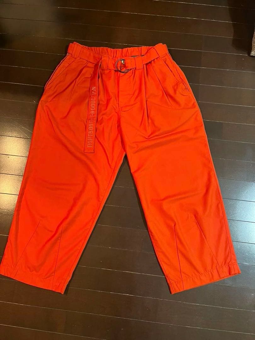 TIGHTBOOTH バギースラックス　Lサイズ　オレンジ