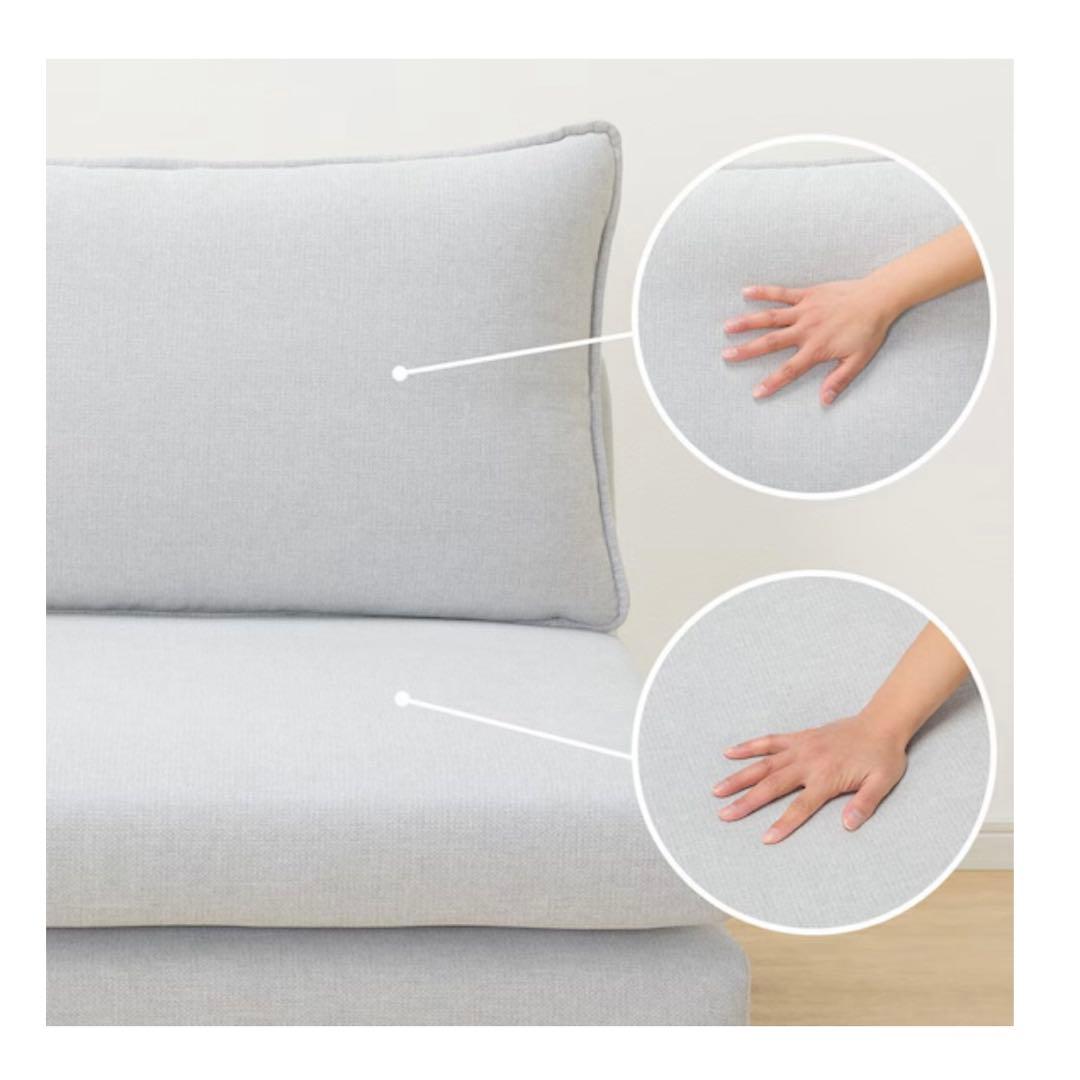 【みるくさん】ニトリ広い座面のゆったりソファNシールド3人掛けMS01