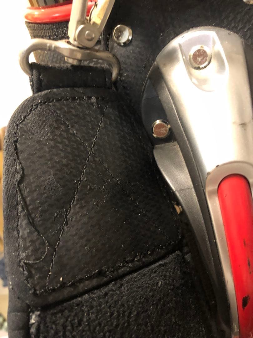 【送料込み】希少レア　ルコックスポルティフ　キャディバック　黒X赤　ゴルフバッグ