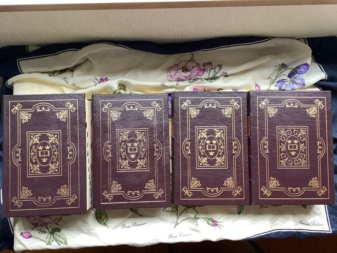 本革金箔押しオックスフォード辞書Oxford Dictionar￼y四冊セット