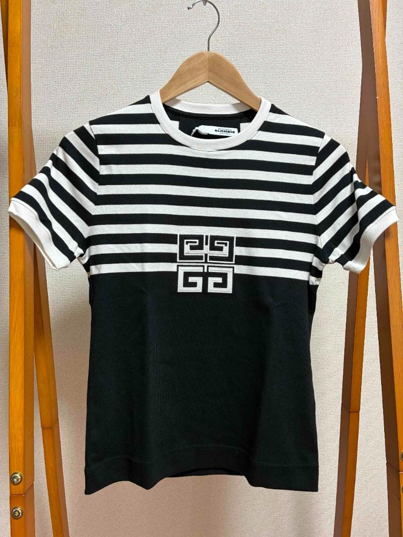 ★新品未使用★ GIVENCHY 4G ストライプ コットン Tシャツ