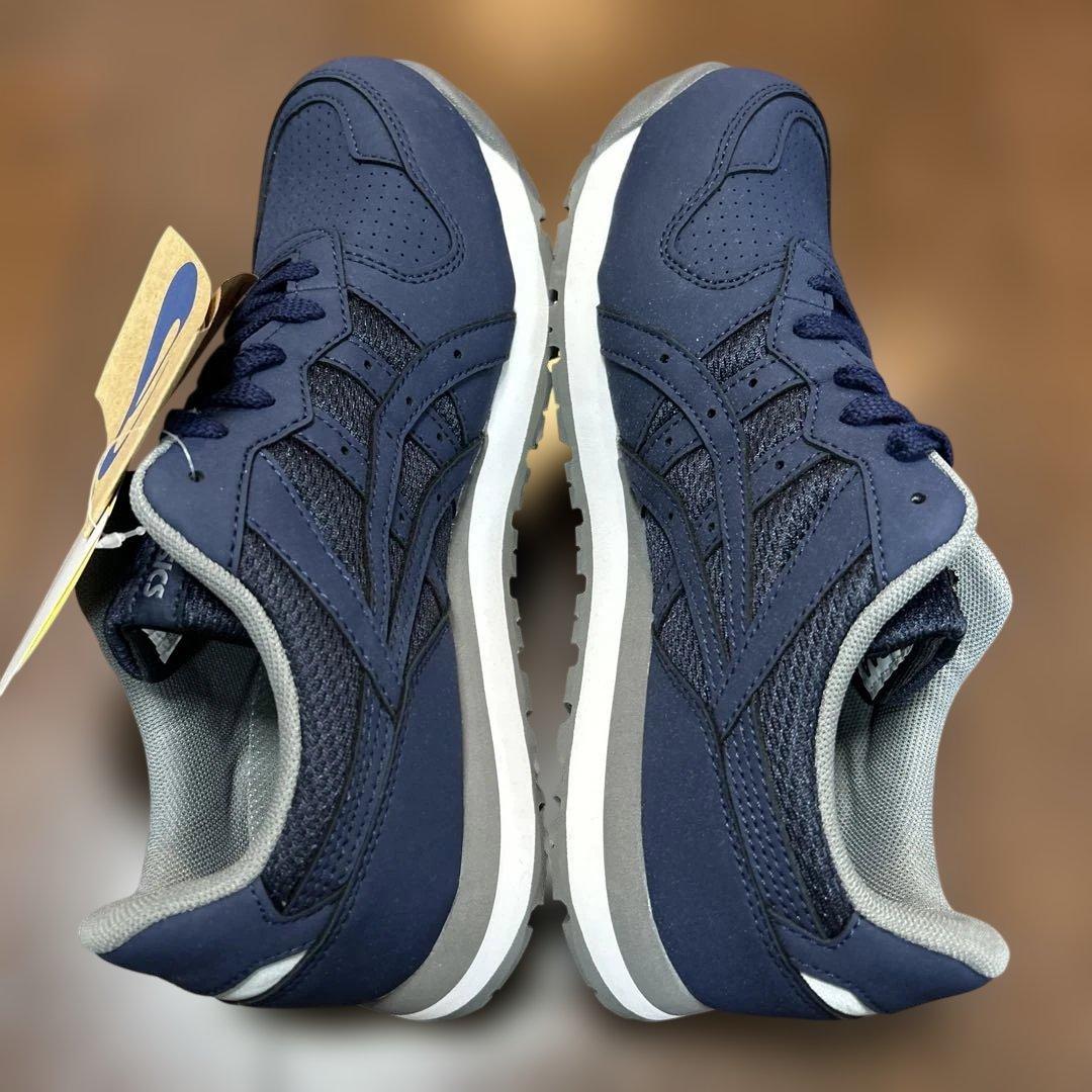 asics アシックス　安全靴　ウインジョブ　美品　25cm ネイビー