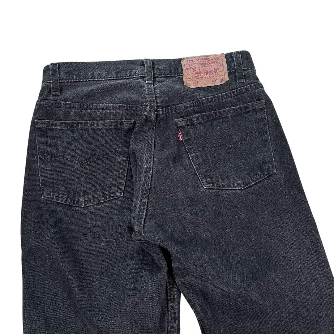 リーバイス 501 ブラックデニム USA製 先染め 89年 テーパード 524