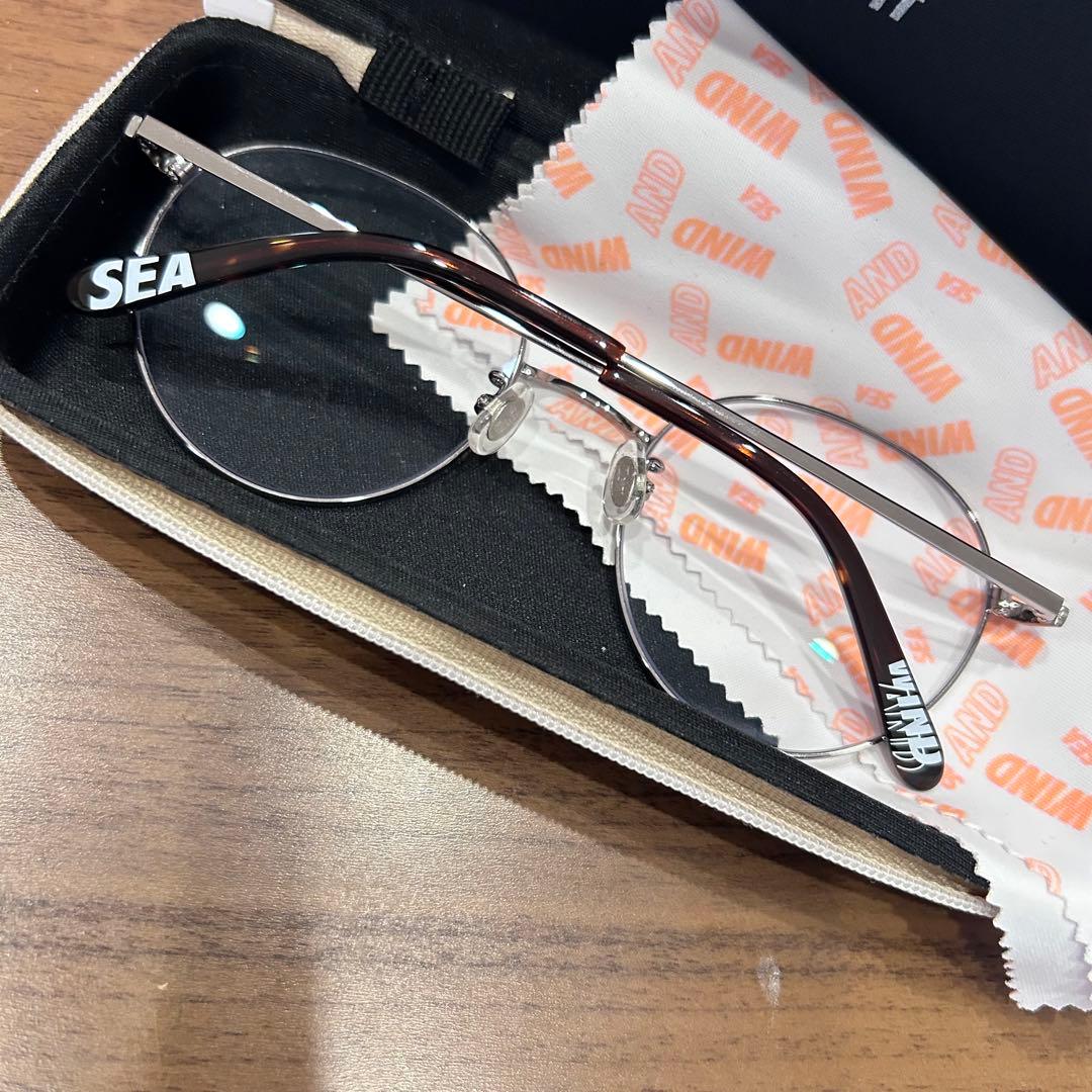ボストン型クリアレンズサングラス Zoff×WIND AND SEA