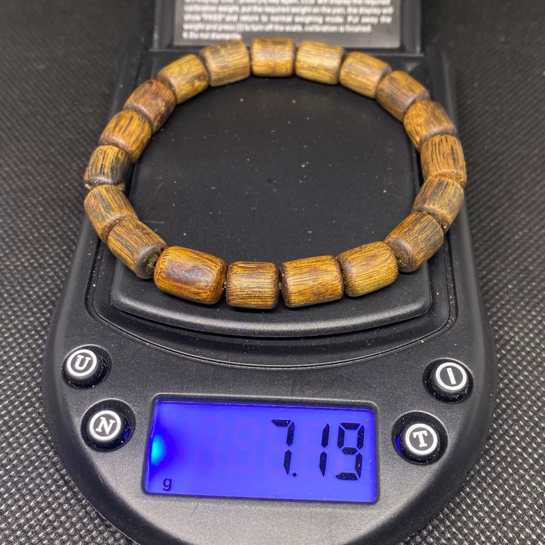 伽羅数珠　ブレスレット　瞑想　癒し　香木　沈香　お香　7mm