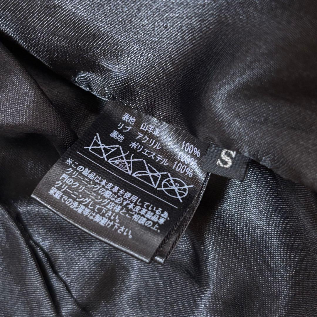 EKAM　エカム　ライダース　レザージャケット　ゴートレザー　ブラック　S