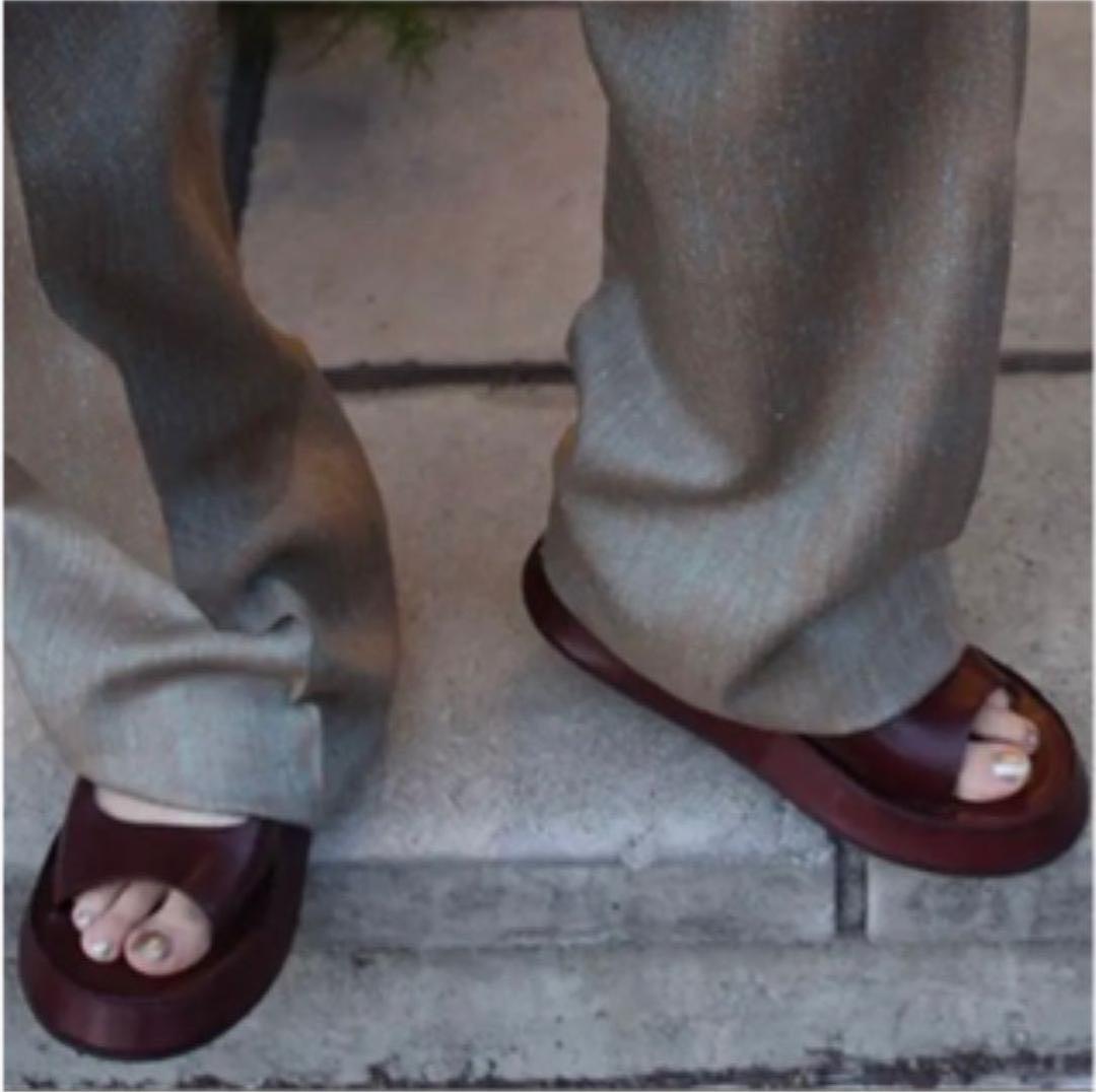 ジルサンダー　jil sander サンダル　チャンキーソール　38