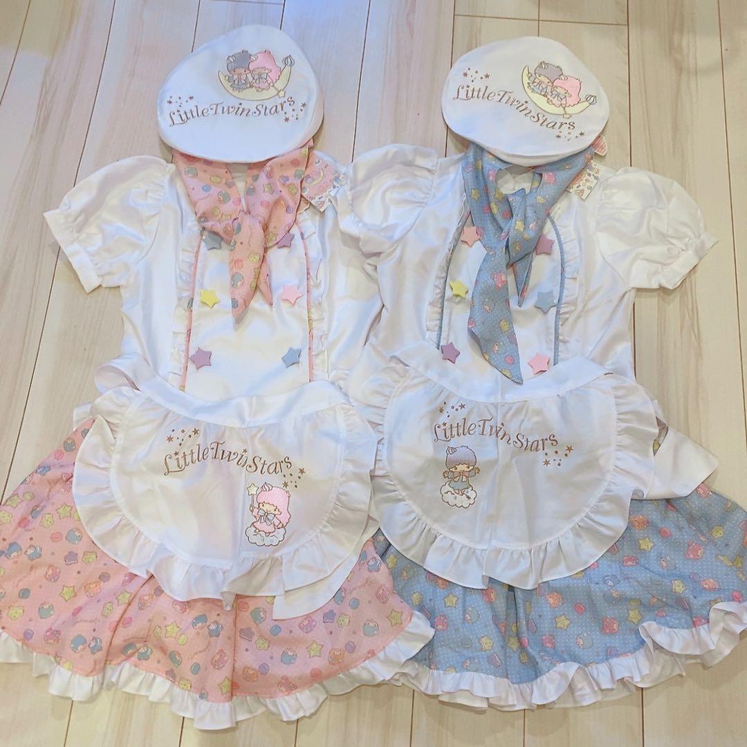 リトルツインスターズ × 8mm キキララ コスプレ メイド服 セットMサイズ