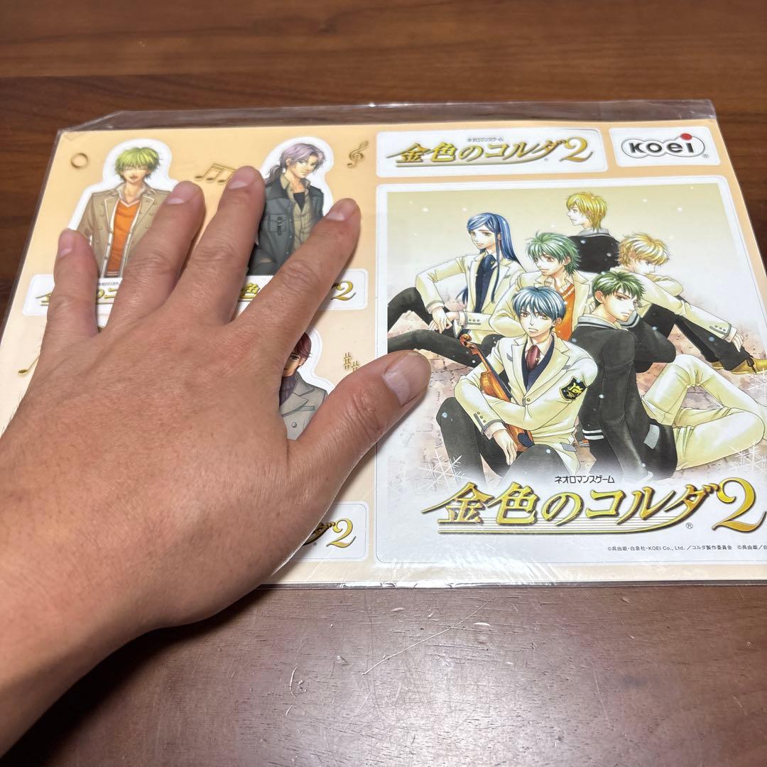 koei 金色のコルダ2 ２枚構成　販促　紙ポップ　非売品　 カットアウト