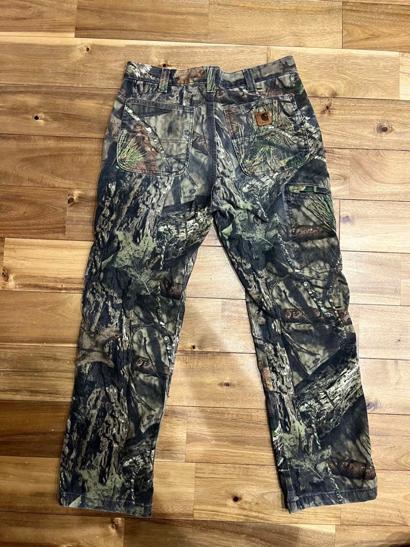 【極美品】　神サイズ　32×30 carhartt リアルツリー　カモフラ　希少