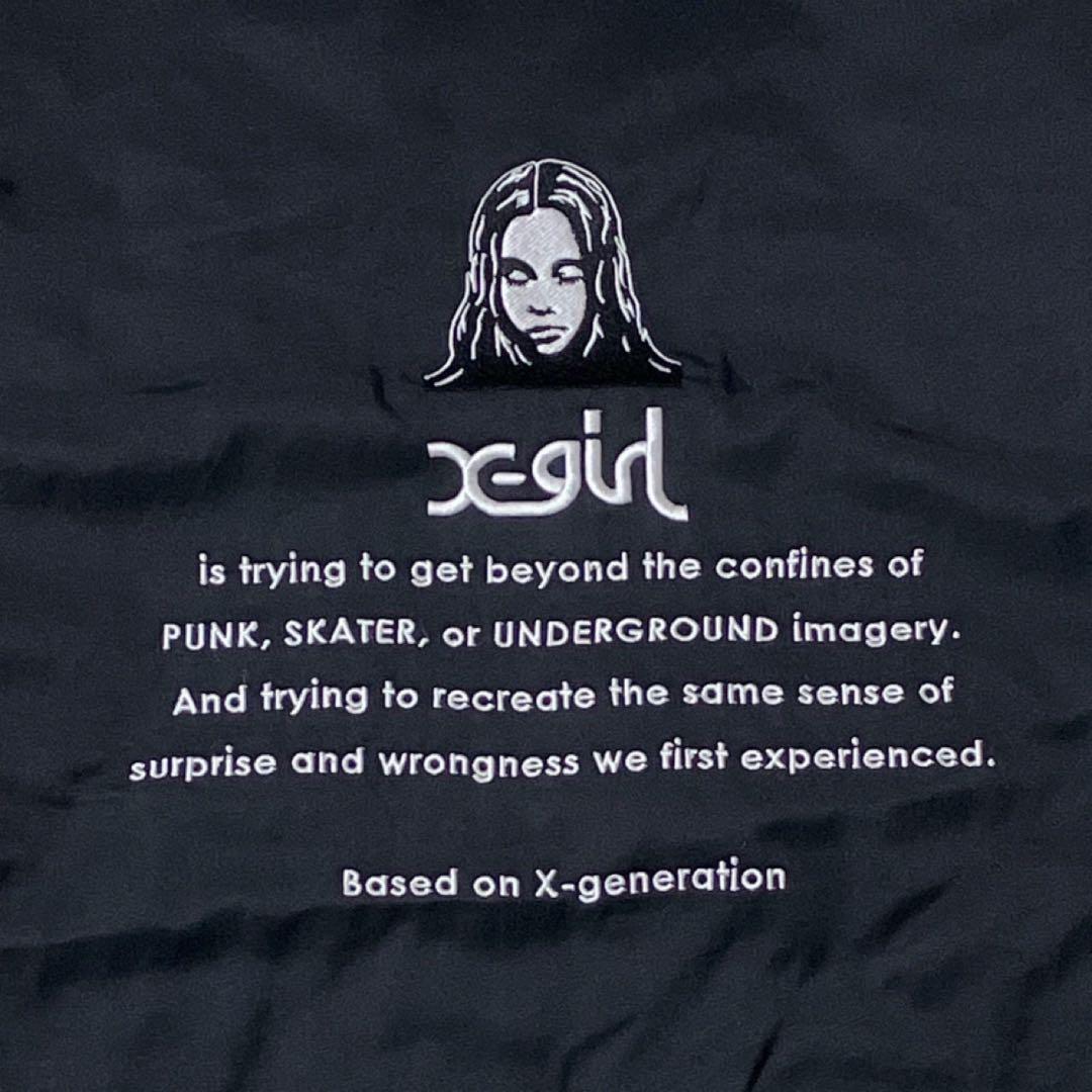 【人気】X-GIRL REVERSIBLE QUILTED JACKET L 黒