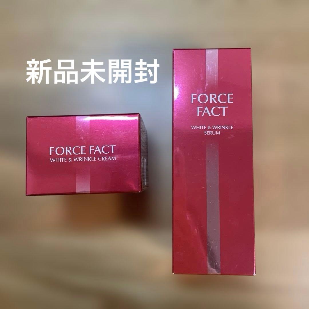 FORCE FACT 薬用ホワイト&リンクルクリーム　セラム　2点セット