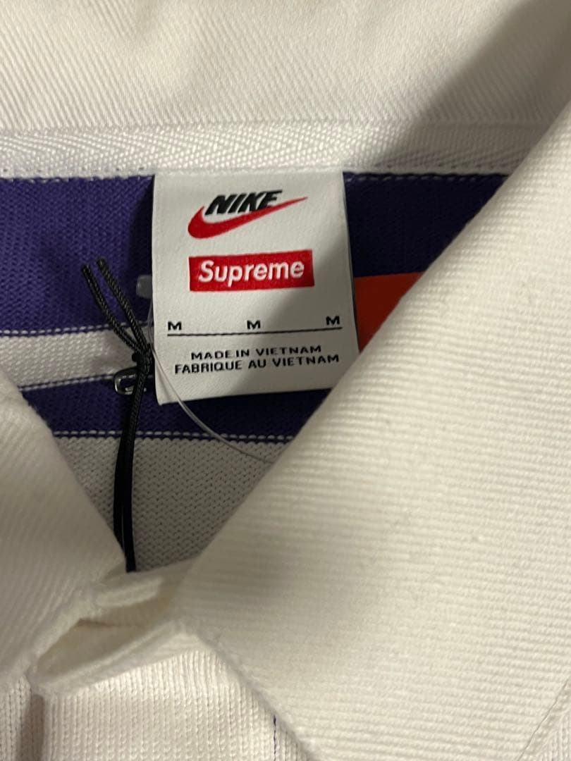 【まりえんぬ。】 Supreme Nike Stripe Rugby M