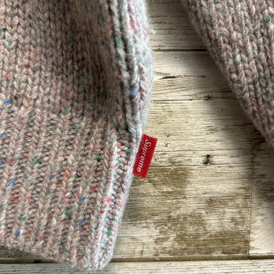 193【人気Lサイズ】シュプリーム♤刺繍スモールボックスロゴ　ニットセーター