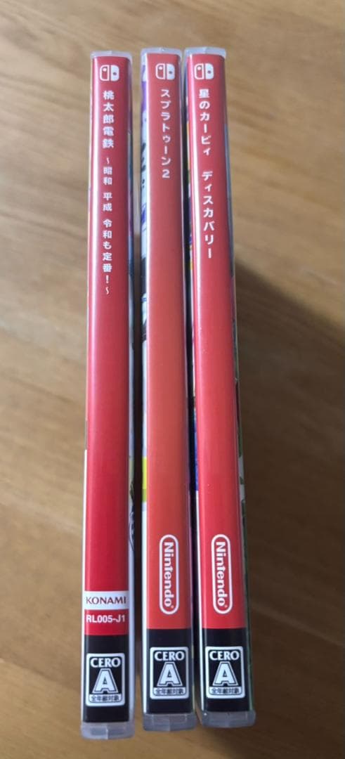 【美品】Switchソフト3本セット＋おまけケース 桃鉄 星のカービィ スプラ2