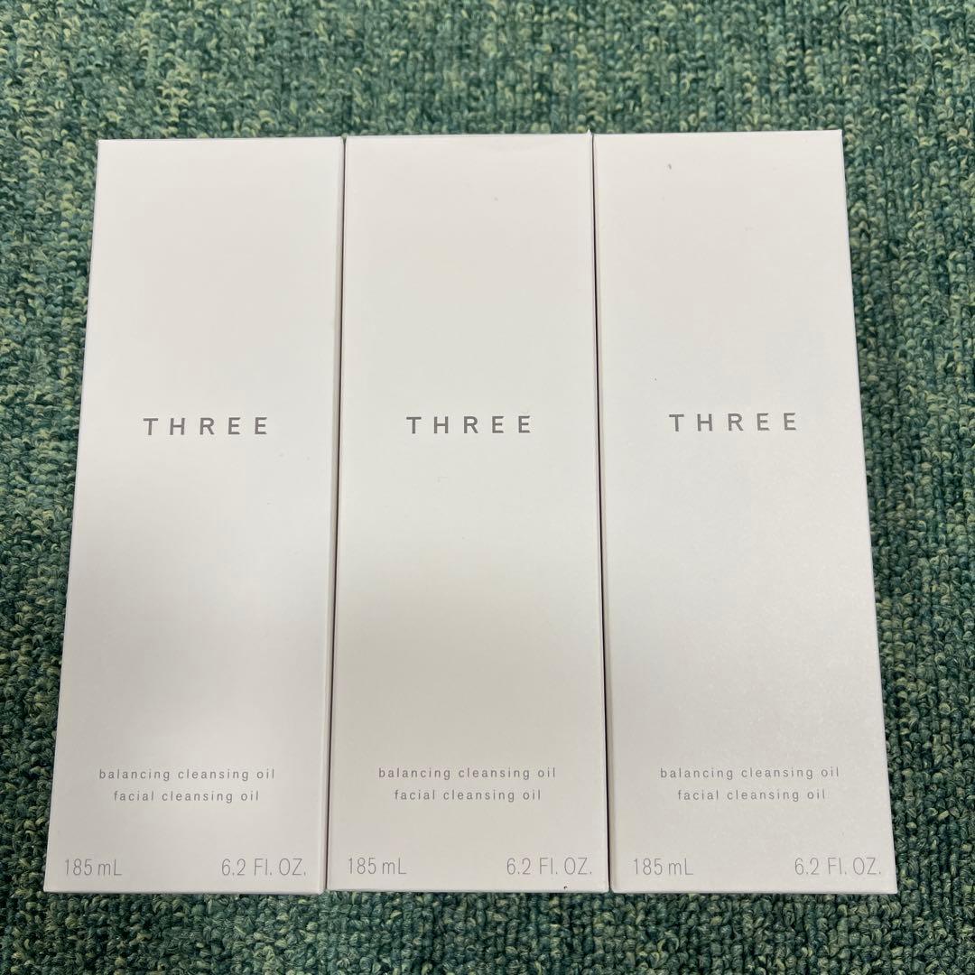 THREE バランシング クレンジングオイル 185mL 3本セット
