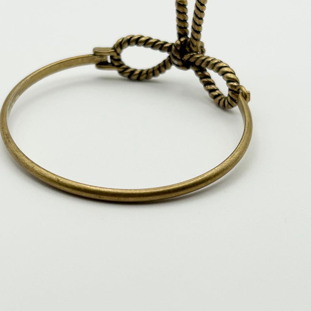 【Aimerさん着用】MARC JACOBS ゴールド リボン　バ ングル