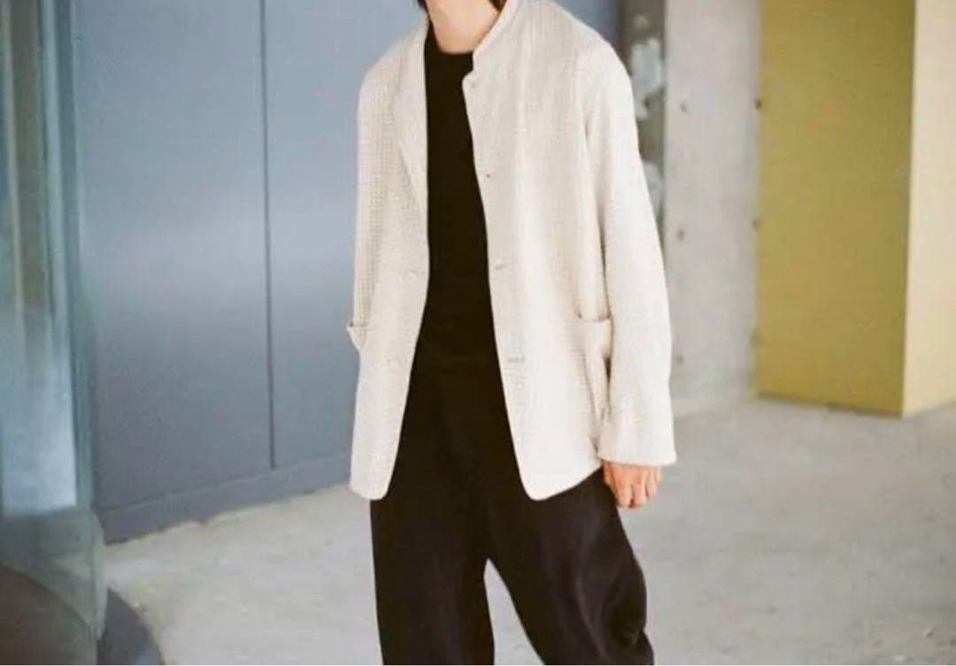 comoli ドットスタンドカラージャケット