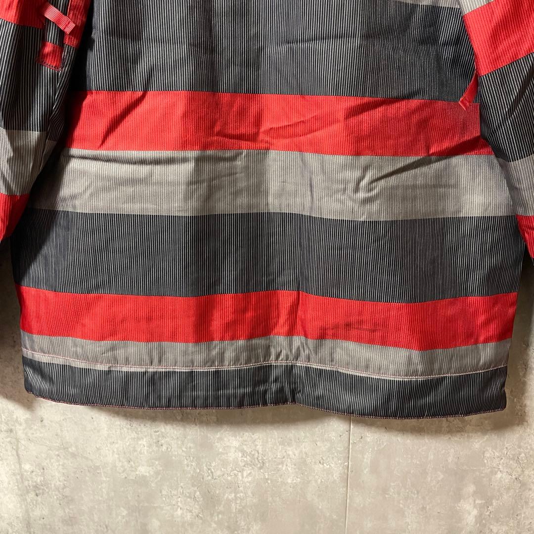 Burtonバートンスキーウェアスノーボードジャケットパーカー灰色グレー赤レッド