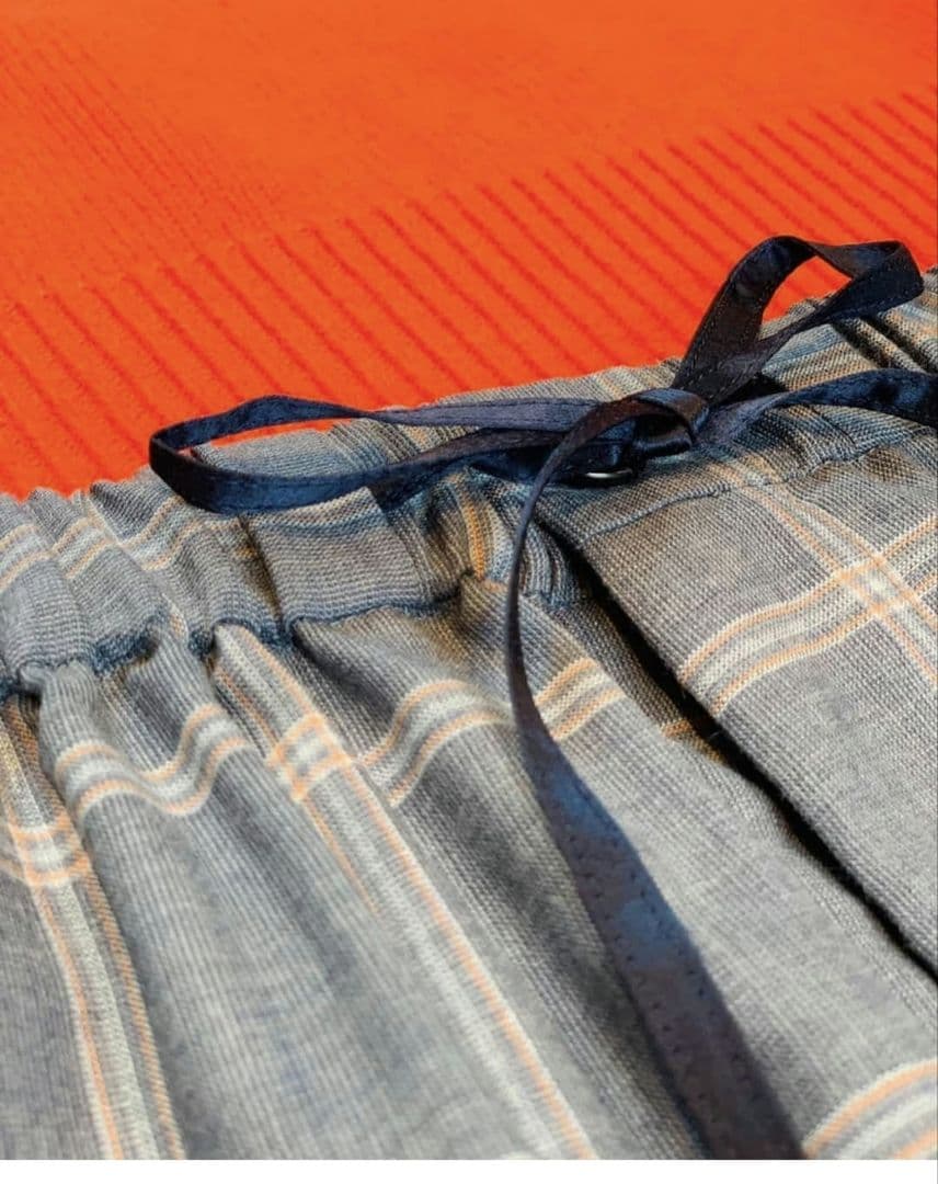 BLAMINK チェック イージー パンツ コート Drawer ブラミンク