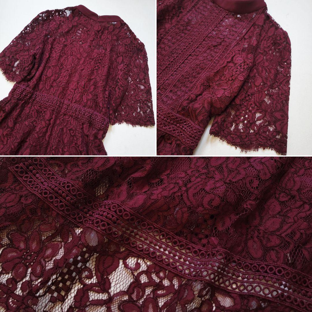 ドリードール/アサクラ●人気完売品♪ケミカルレース使いヘム裾ドレスワンピース