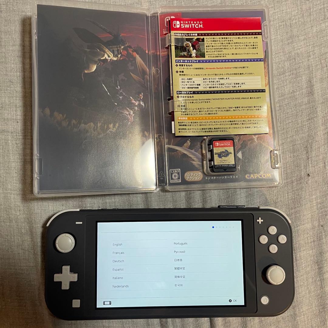 Nintendo Switch Liteグレー モンスターハンターライズセット