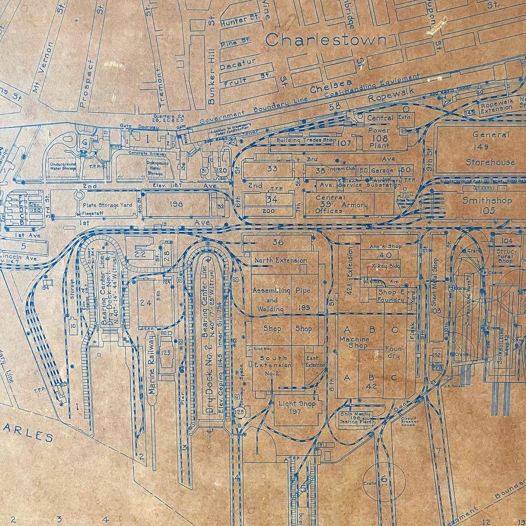 アメリカンビンテージ雑貨　古地図　USNAVY ブロカント　古道具　アンティーク