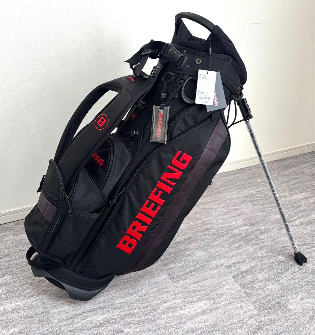 BRIEFING キャディバッグ CR-4 #04ブリーフィング ゴルフ 黒赤