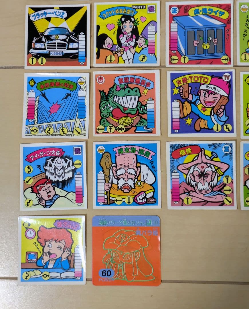 レスラー軍団 全シール完全大図鑑　ガムラツイスト、ラーメンばあ　シール　32枚