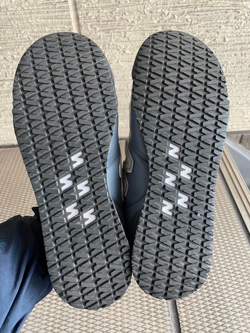 【ニューバランス】（26.5EEE）安全作業靴　グレー　人工皮革　BS-818