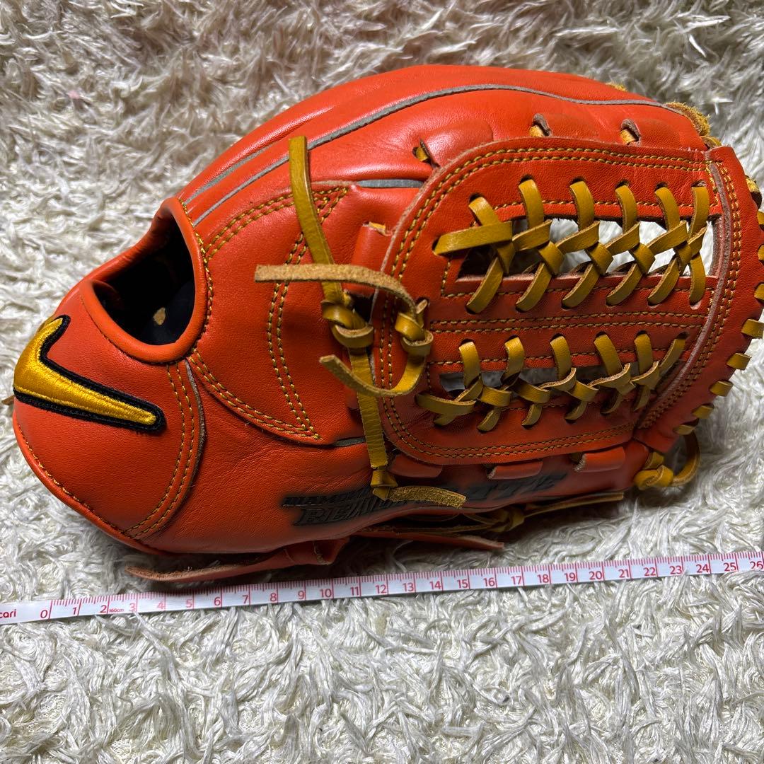NIKE DIAMOND READY GATE 野球 グローブ 軟式 オレンジ