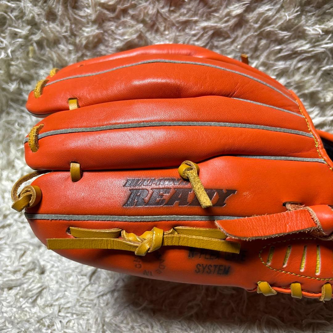 NIKE DIAMOND READY GATE 野球 グローブ 軟式 オレンジ