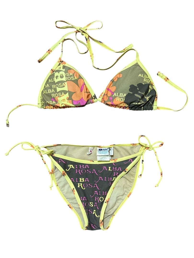 ALBA ROSA ロゴ 三角ビキニ 黄色 オレンジ y2k 平成ギャル 激レア
