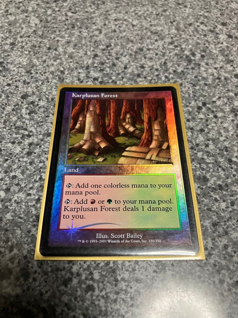 MTG カープルーザンの森　英語版　foil 7th