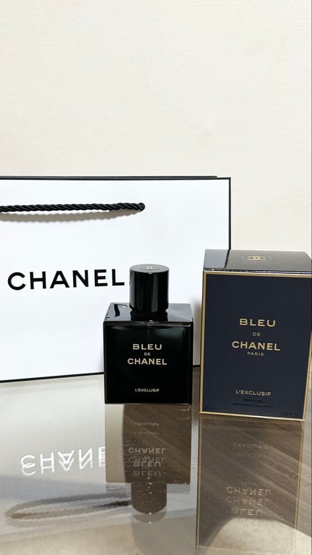 ブルードゥシャネル レゼクスクルジフ 香水 男性用 ボックス付き