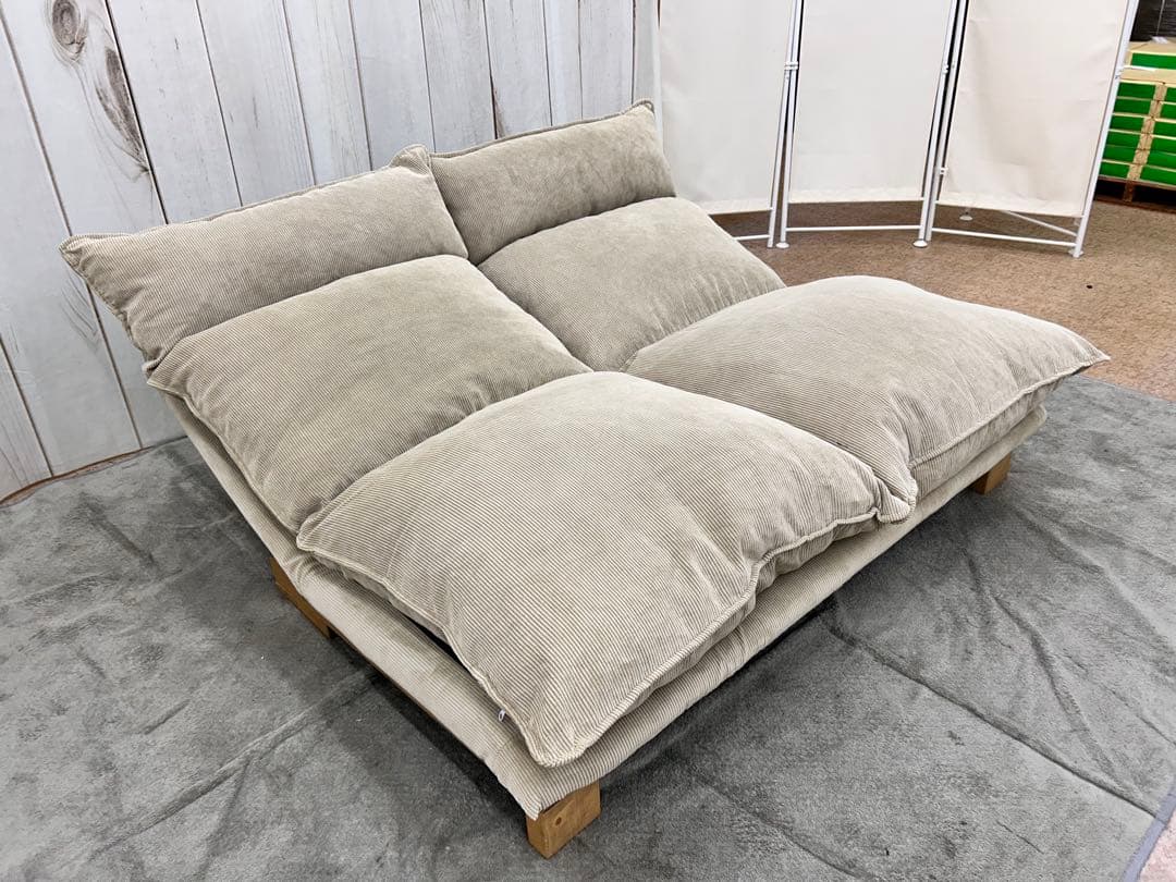 【在庫処分】リクライニング2人掛けソファ