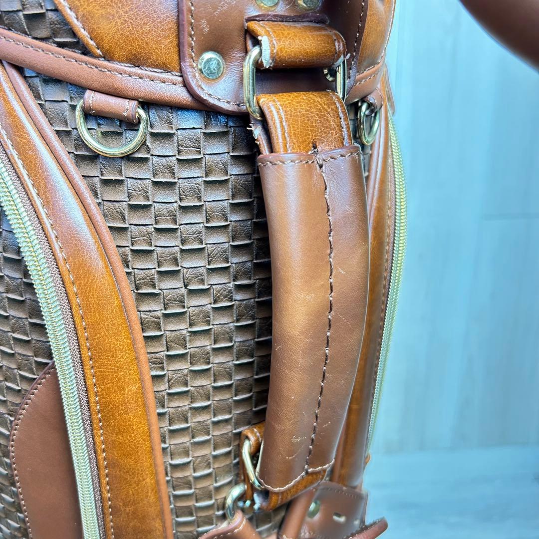 【高級感】マジェスティ ゴルフキャディバッグ ブラウン MJ 美品！豪華！