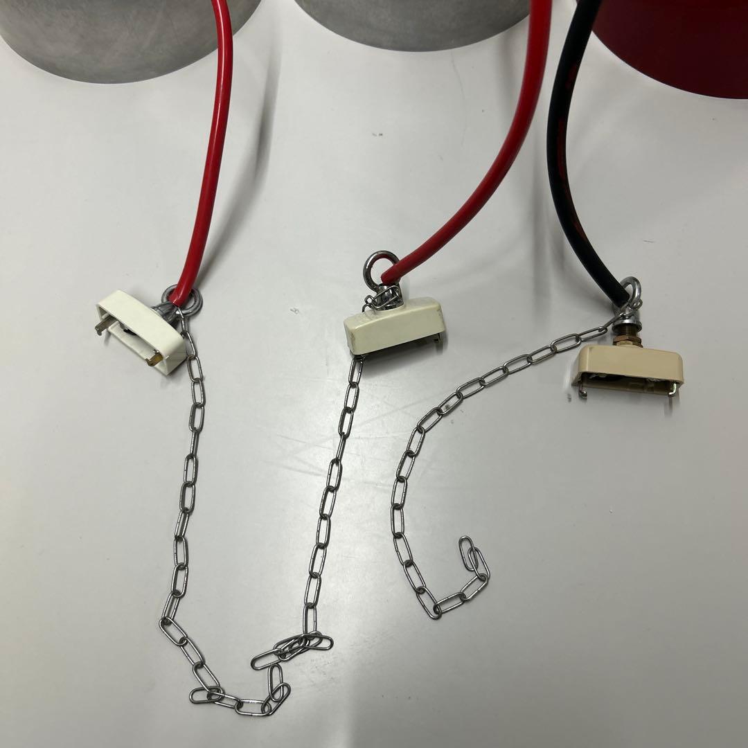 工業用 ペンダントライト ランプシェード 昭和レトロ 工場灯 3個セット