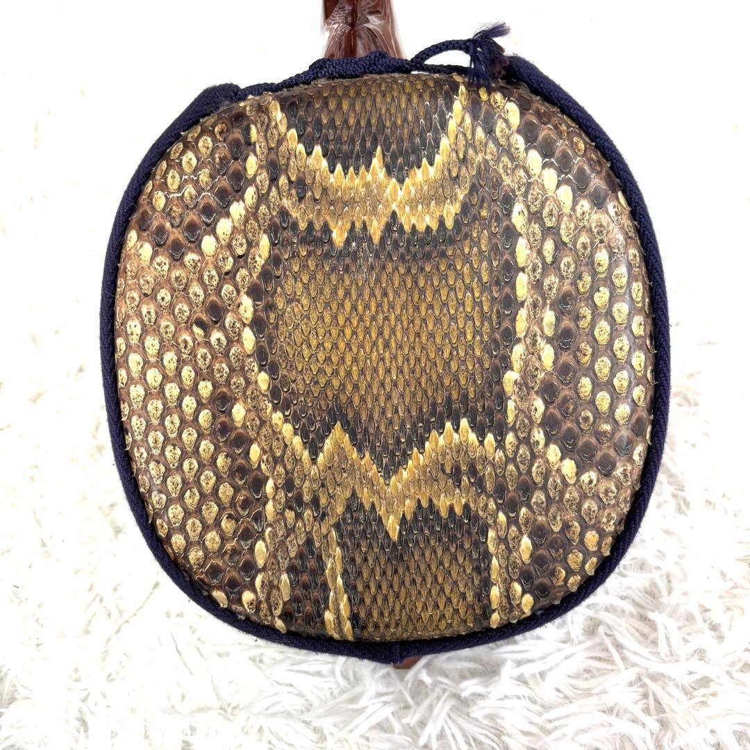 希少6弦✨美品✨沖縄 六線三線 本蛇皮 三味線 ハードケース 演奏可能