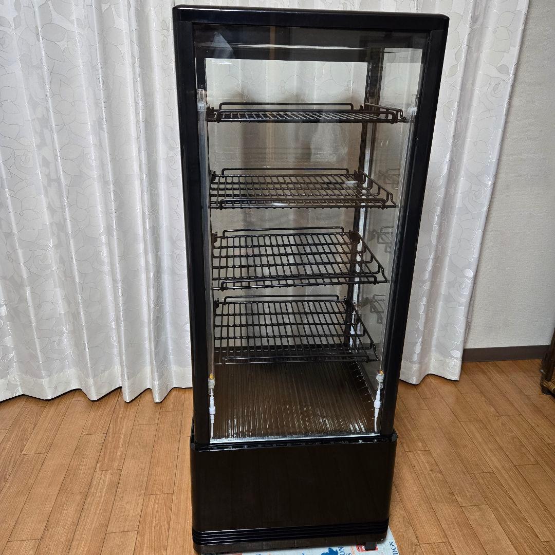 レマコム 105L 4面ガラス 冷蔵ショーケース R4G-105SLB