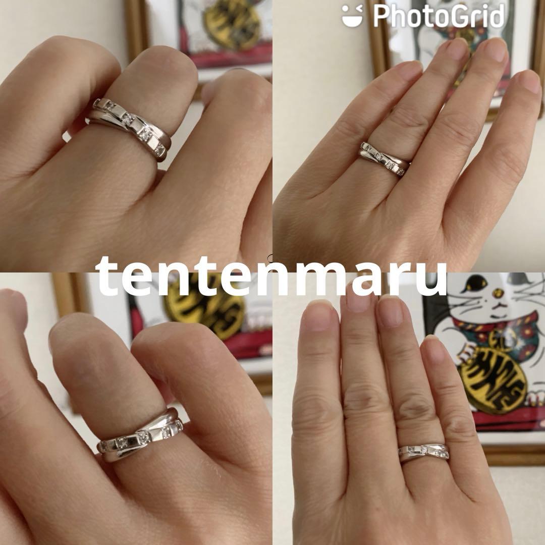 ギリオン24-7 ☆K10WG 0.13ctダイヤモンドリング☆健康ジュエリー