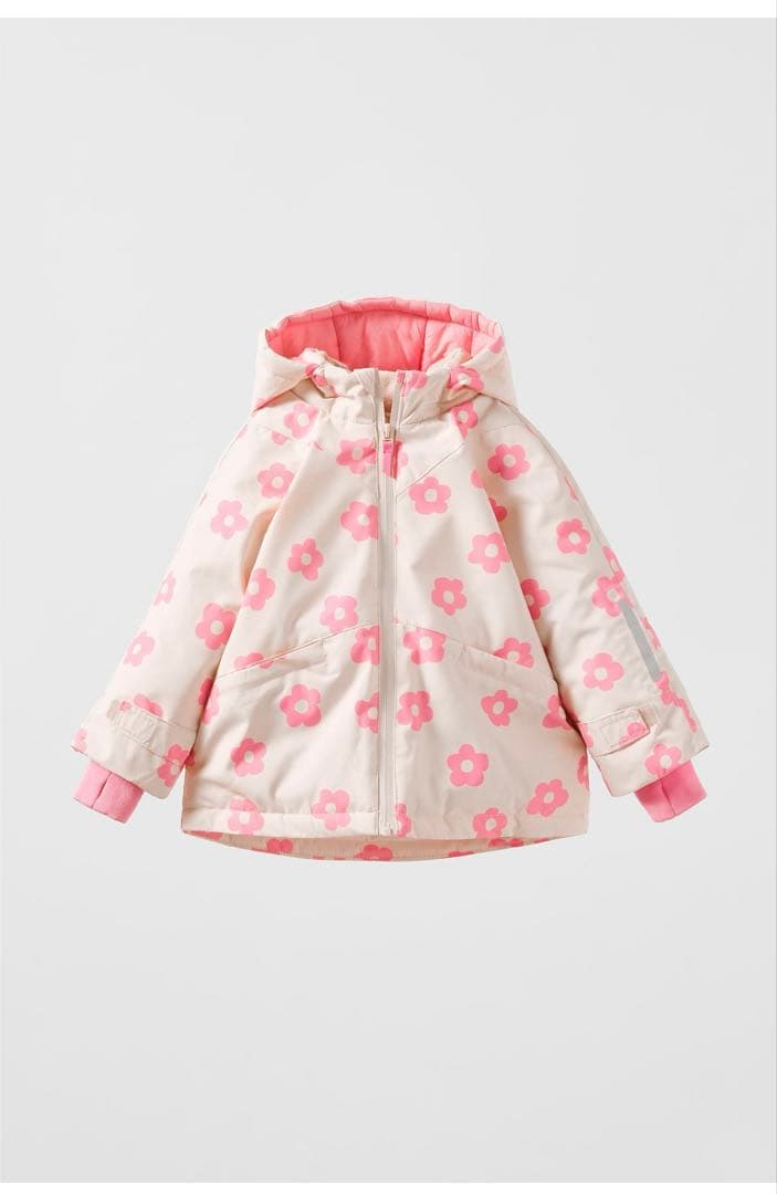 ZARA 花柄 スキーウェア 2-3歳用　上下セット