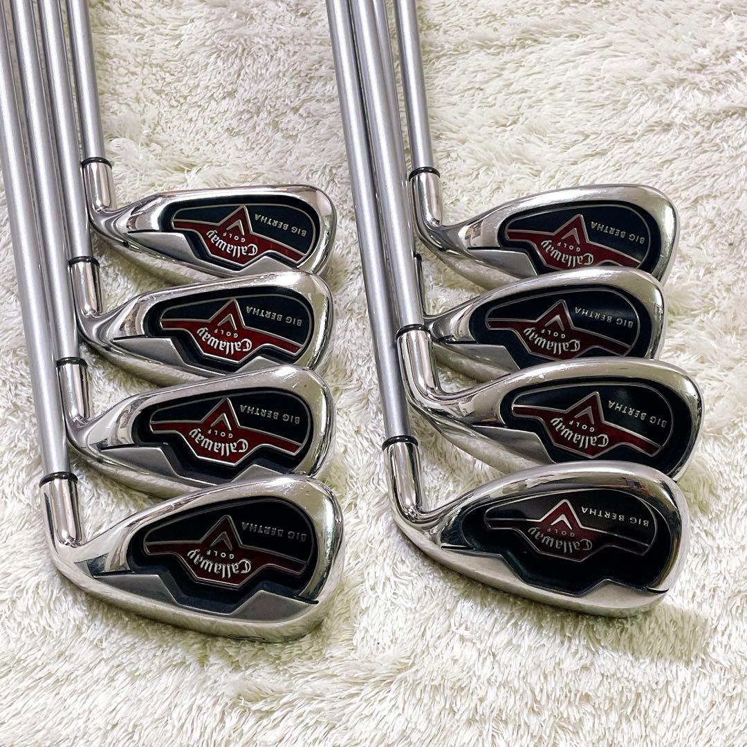美品 キャロウェイ ビッグバーサ アイアンセット レディース 8本 L