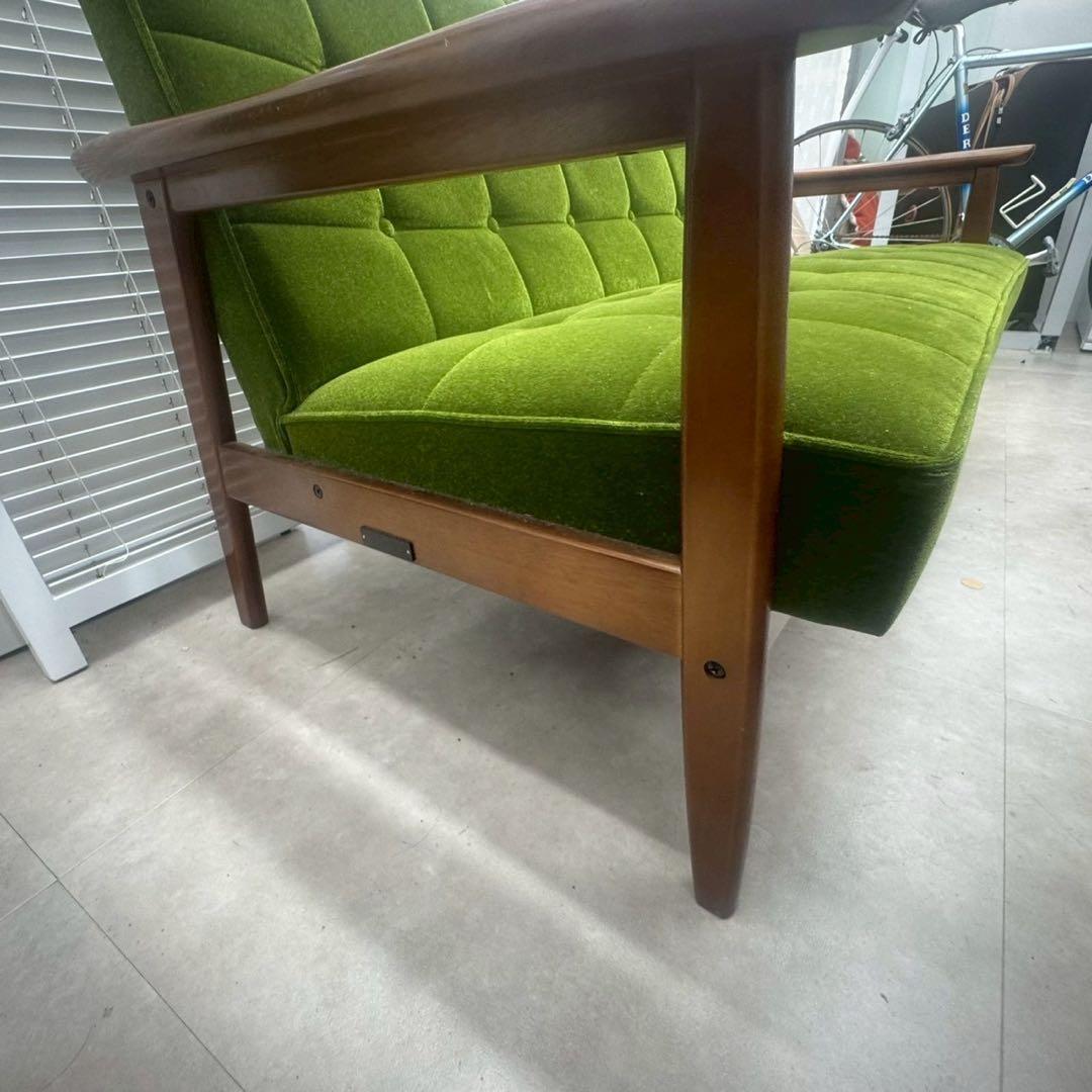 カリモク家具 Kチェア 1シーター グリーン W36173QWK wm01 美品