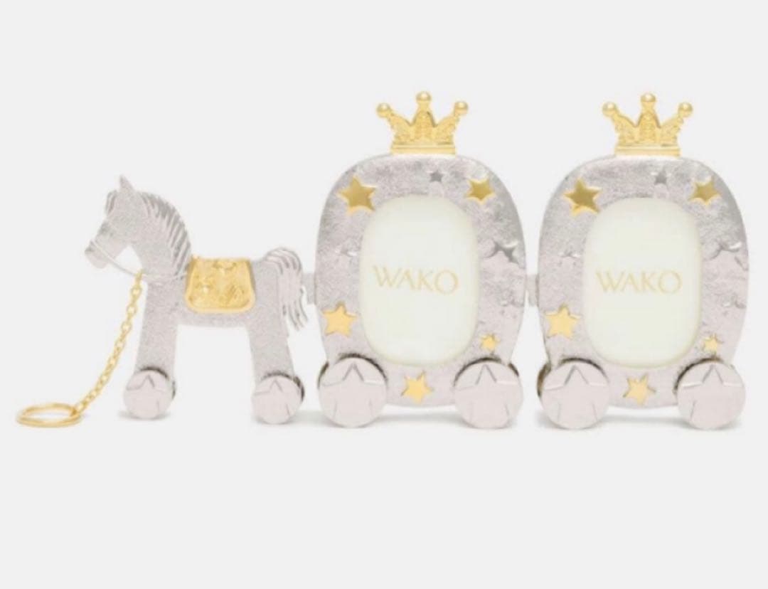 未使用品　箱つき　和光　写真立て　馬車　WAKO 　フォトフレーム