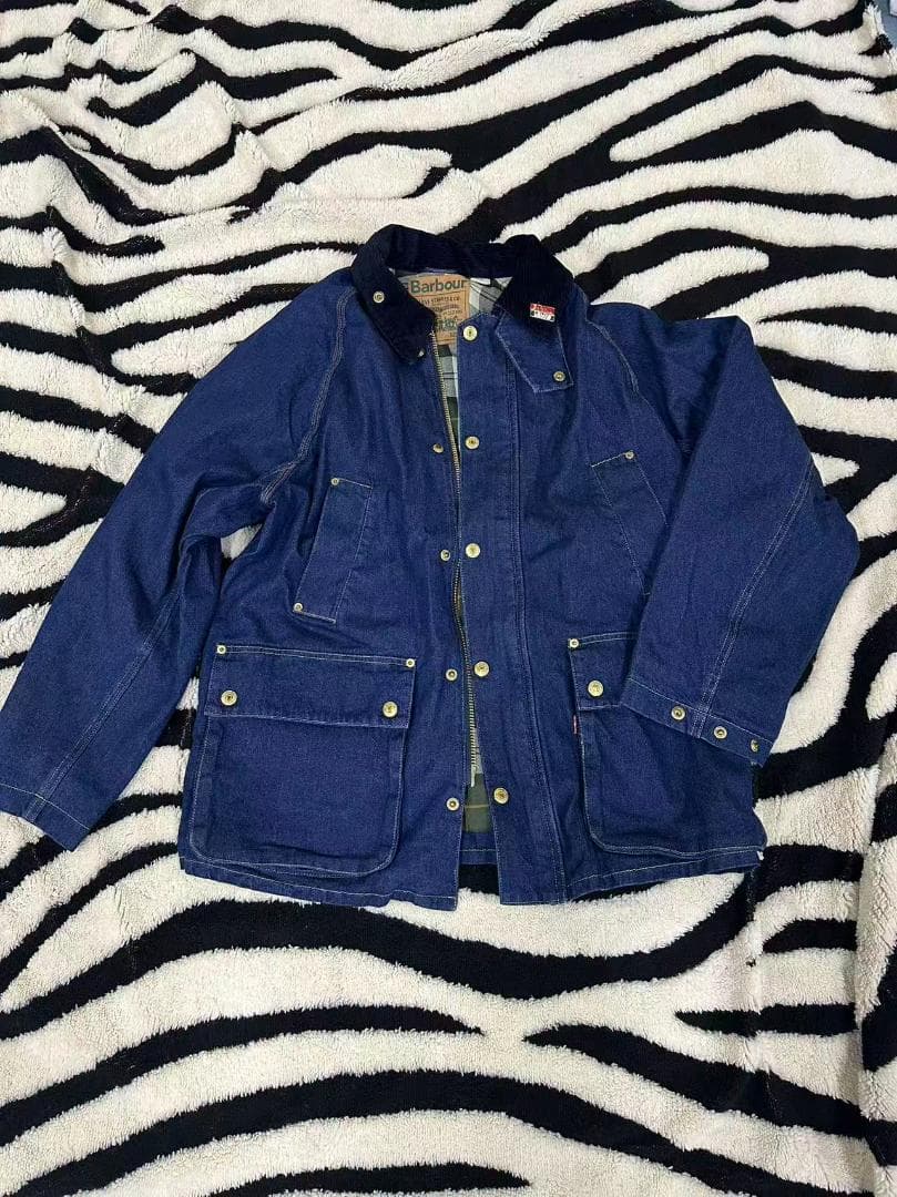 Barbour デニムカバーオール ネイビー