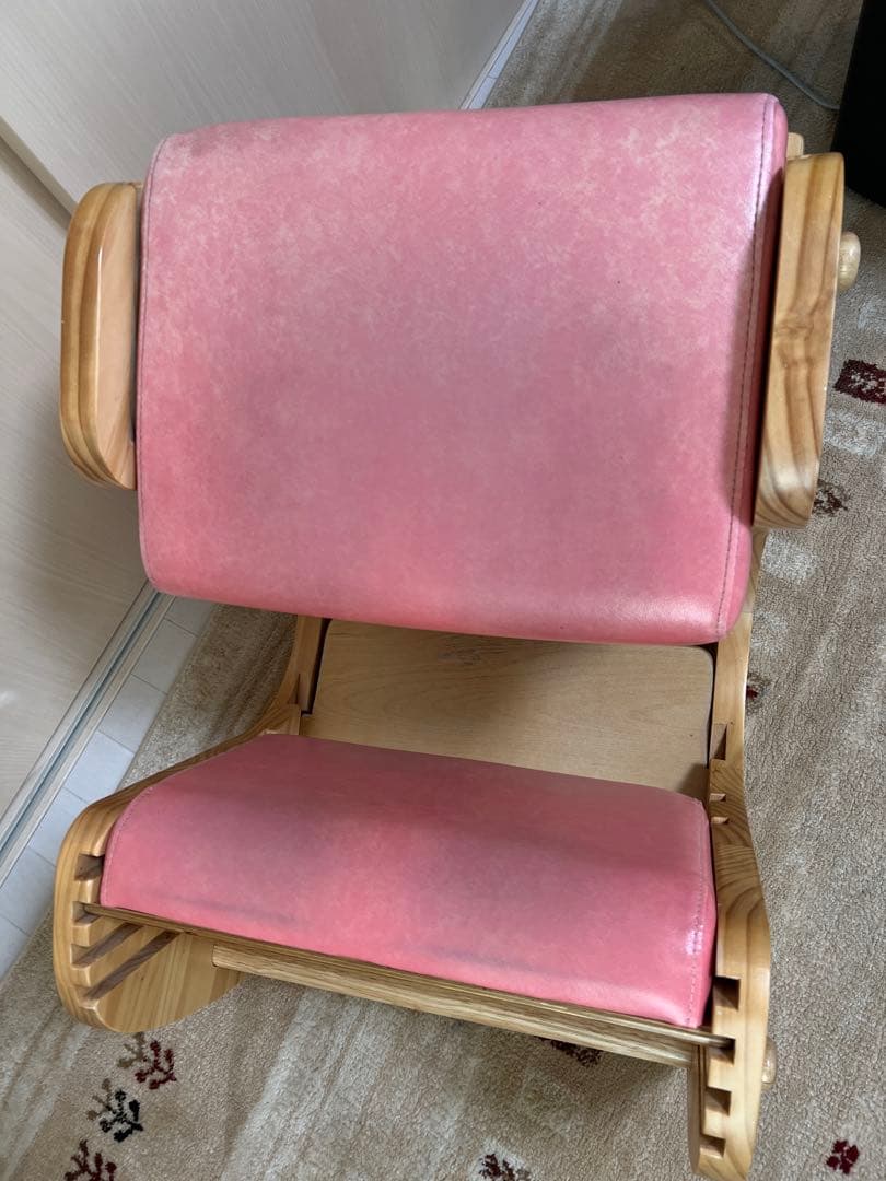 バランスチェア　学習椅子　プロポーションチェア　Keepy 宮武製作所　ピンク