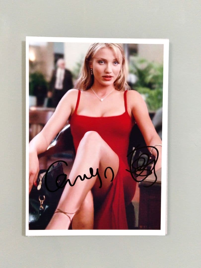 セール中…キャメロン・ディアス直筆サイン入り2Lサイズ写真…